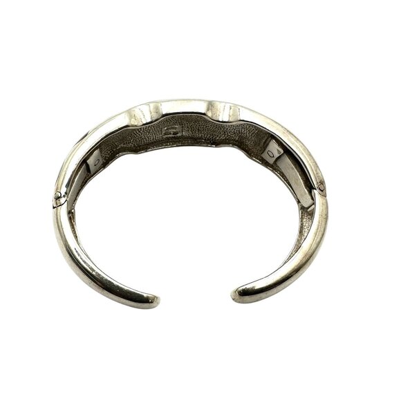 Whitney Kelly Sterling Silver Multi Gemstone Cuff Bracelet 54 Grams 6.5 Inch - Picture 3 of 5